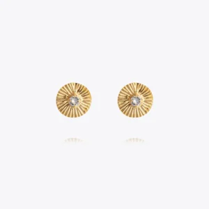 Odessa Stud Earrings / Crystal Gold