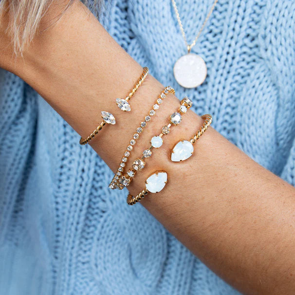 Mini drop Bracelet White Opal - Bilde 3
