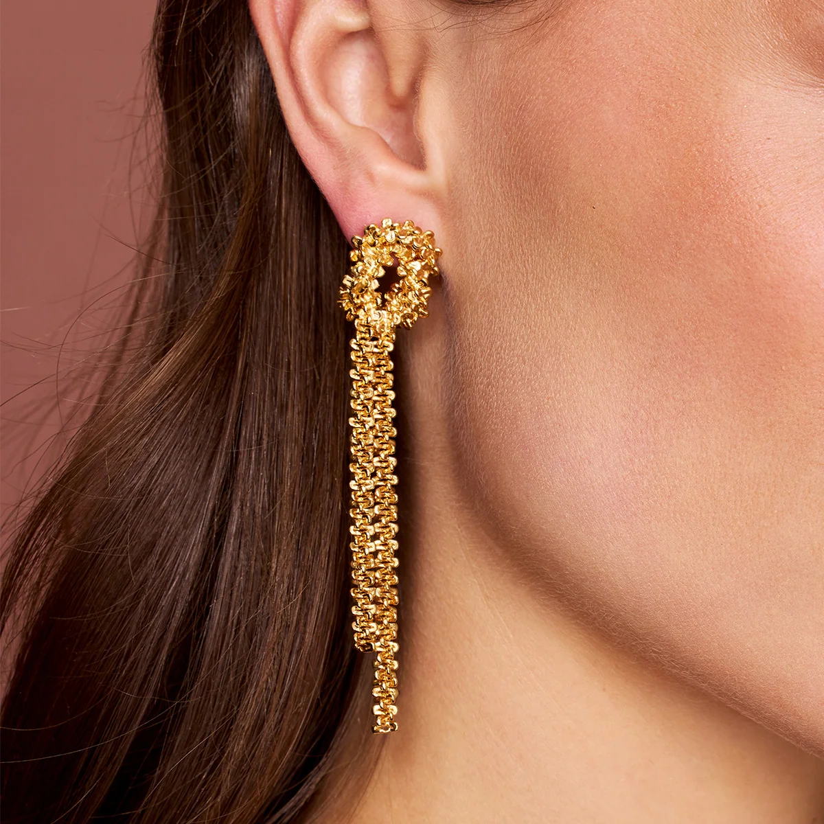 Gemma Statement Earrings Gold - Bilde 2
