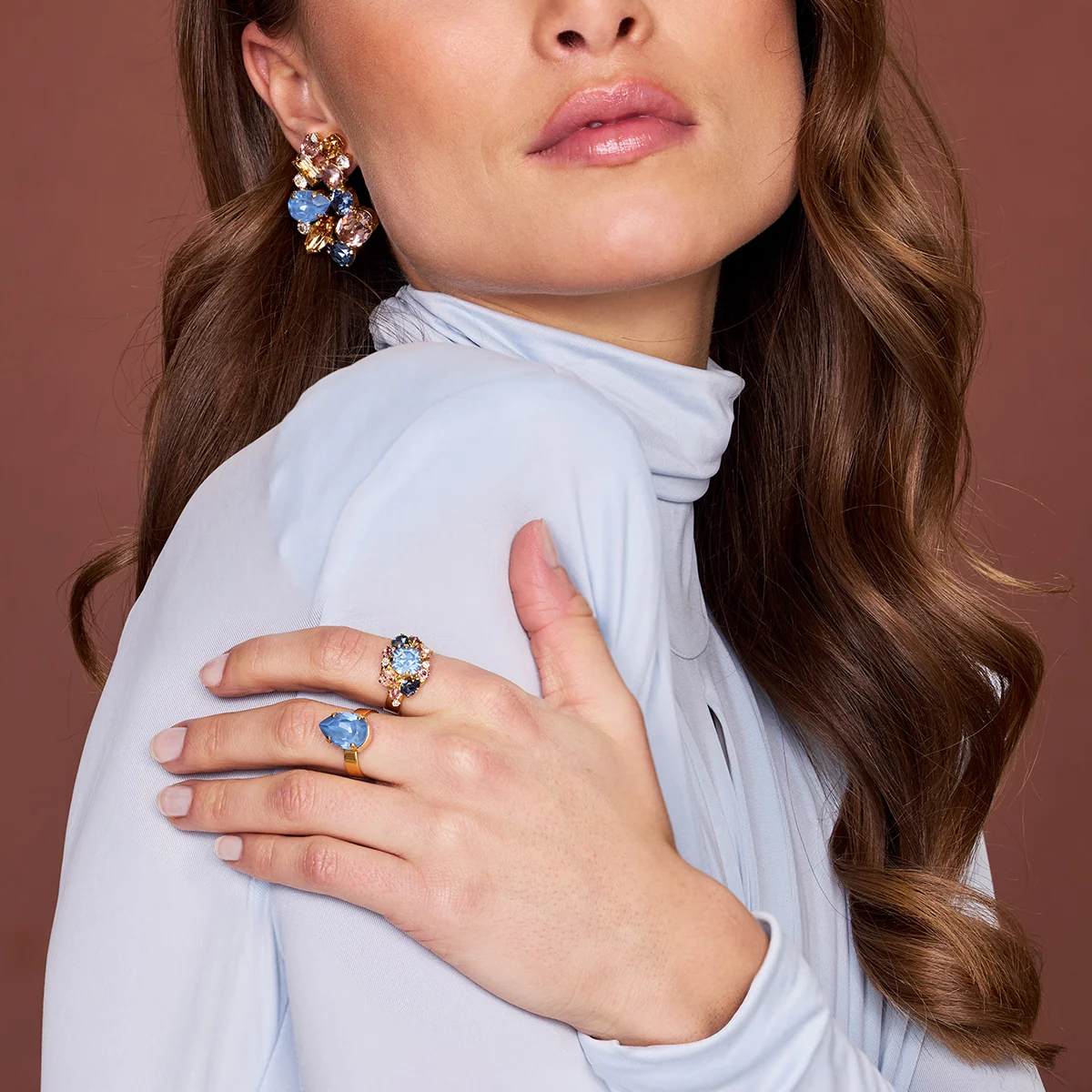 Mini Drop Ring Denim Ignite - Bilde 4