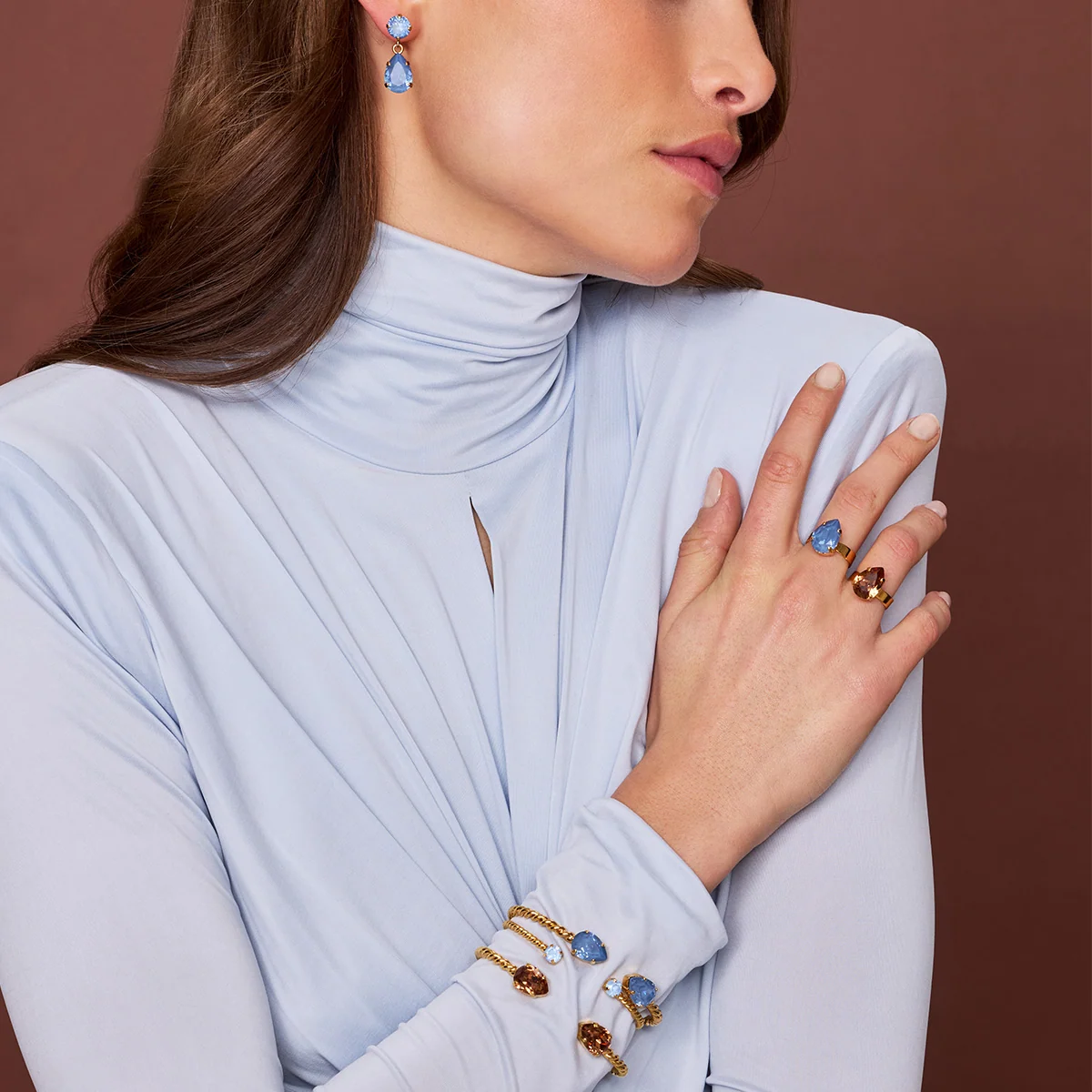 Mini Drop Ring Denim Ignite - Bilde 3